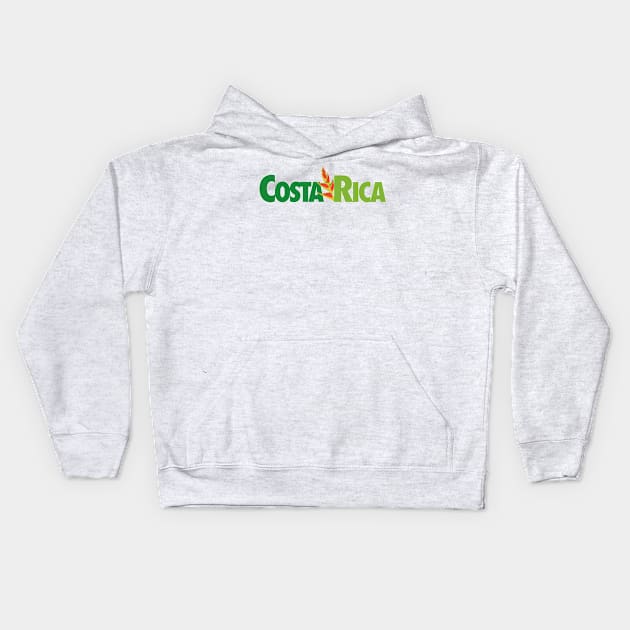 Costa Rica Kids Hoodie by nikovega21